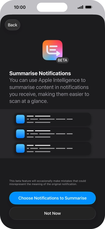 If you turn on the function, follow the instructions on the screen to select more settings.