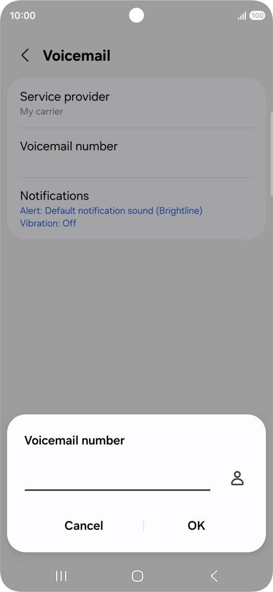 Key in +447953222222 and press OK.