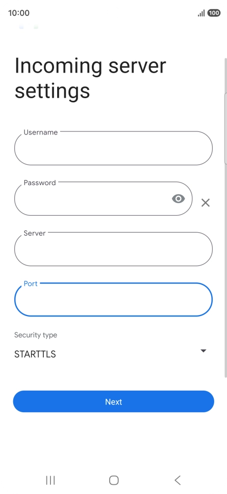 Press the drop down list below 