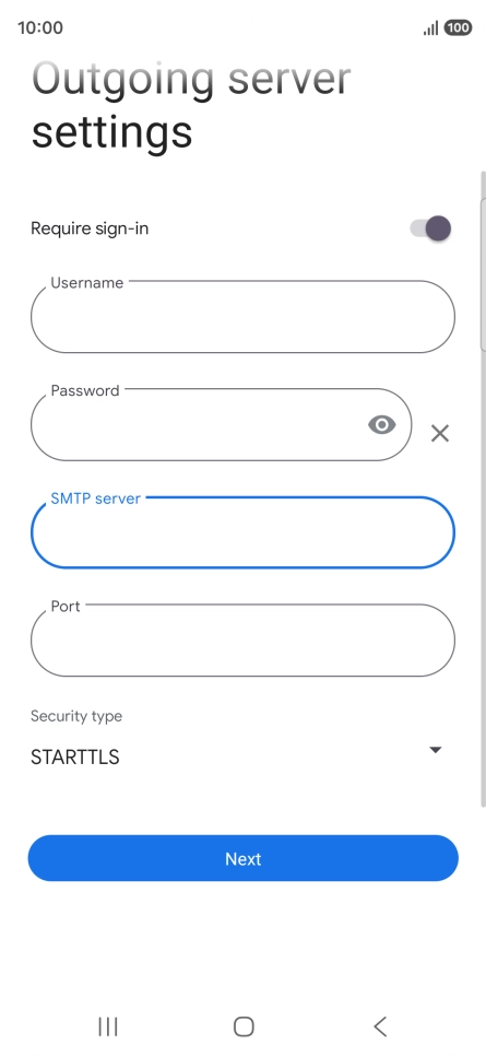 Press the field below 