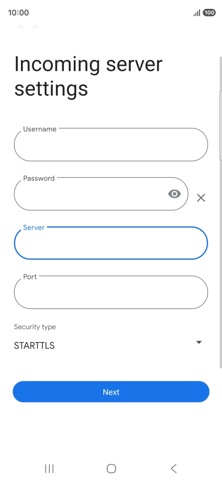 Press the field below 