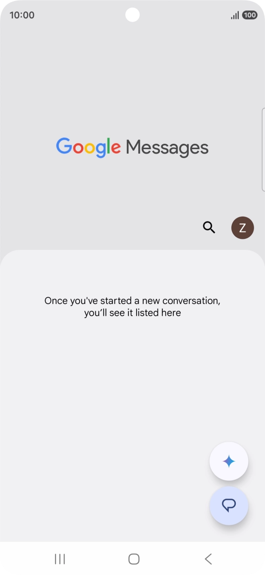 Press the profile icon.