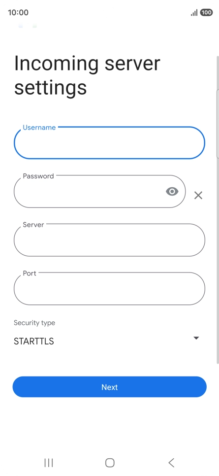 Press the field below 