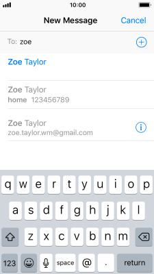 write and send text