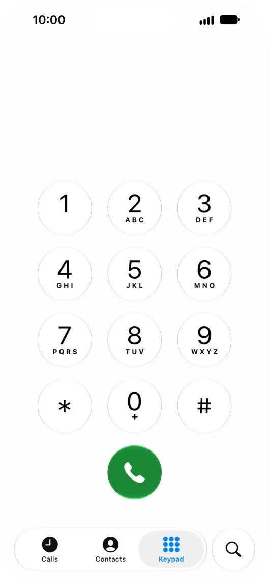 Key in ##002# and press the call icon.