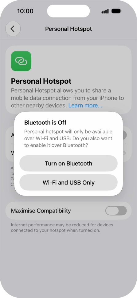 If Wi-Fi is turned on, press Wi-Fi and USB Only. If Wi-Fi is turned on, press Wi-Fi and USB Only.