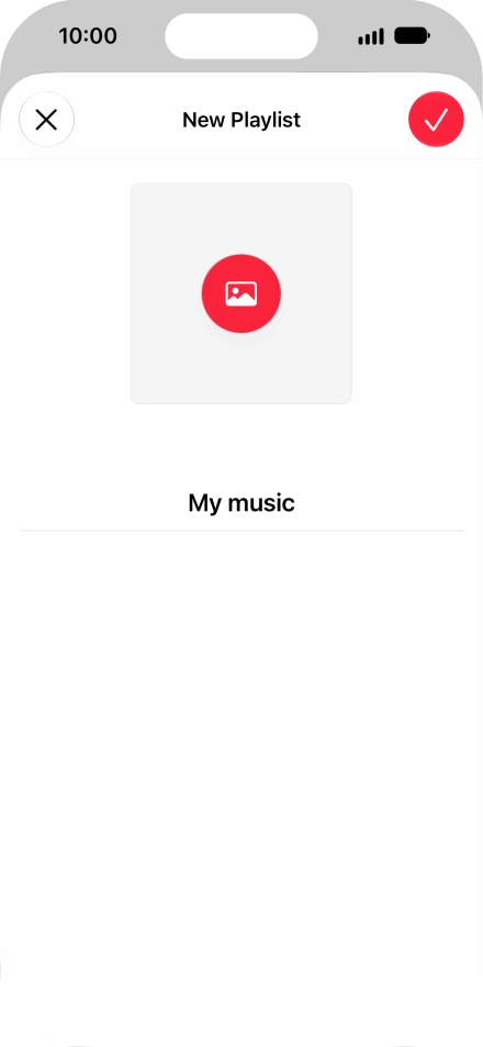 Press the confirm icon.