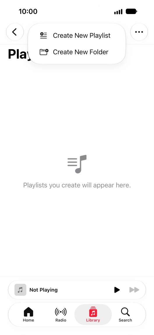 Press Create New Playlist.