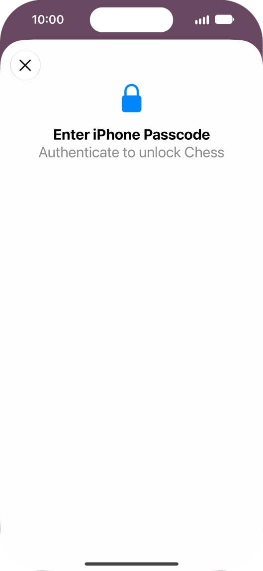Use the phone lock code you created. The app is now no longer locked. Use the phone lock code you created. The app is now no longer locked.