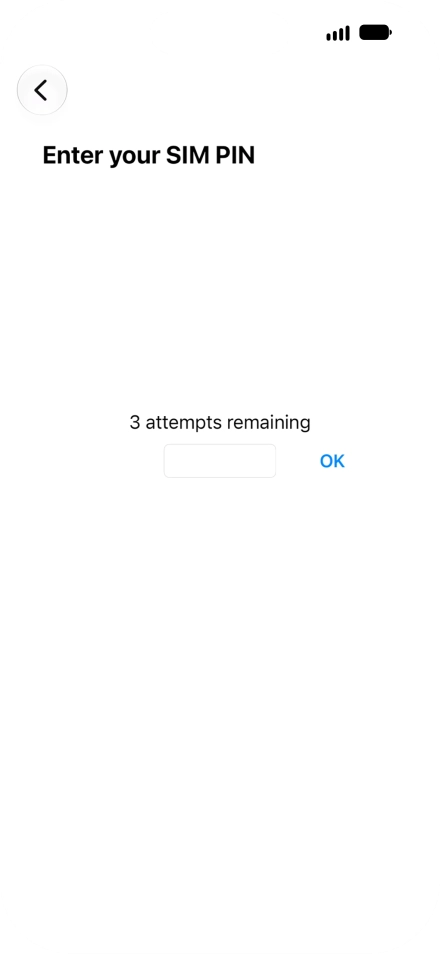 If your SIM is locked, key in your PIN and press OK. The default PIN is 1111. If your SIM is locked, key in your PIN and press OK. The default PIN is 1111.