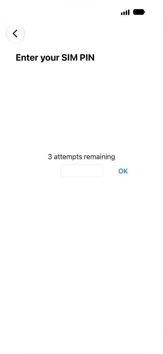If your SIM is locked, key in your PIN and press OK. The default PIN is 1111. If your SIM is locked, key in your PIN and press OK. The default PIN is 1111.
