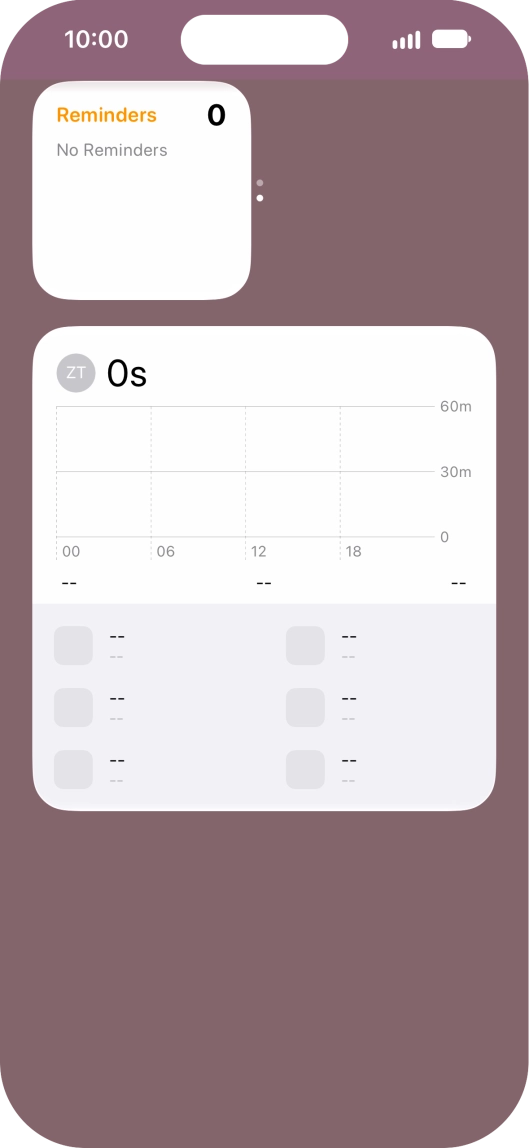 Press and hold the required Widget Stack.