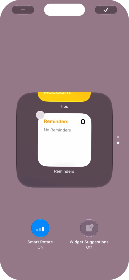 Press Smart Rotate to turn the function on or off.