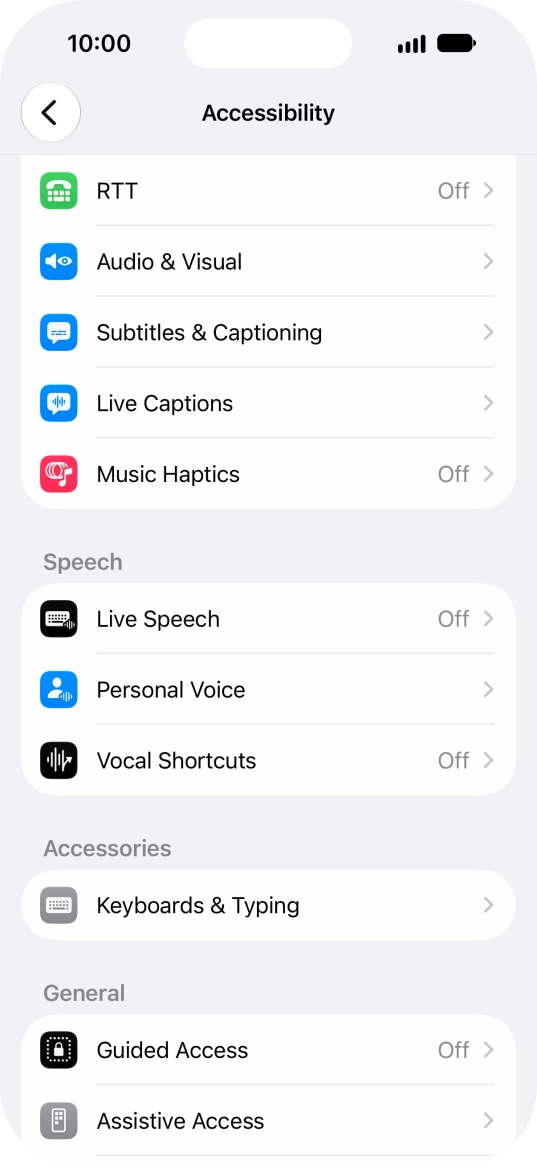 Press the required category below 