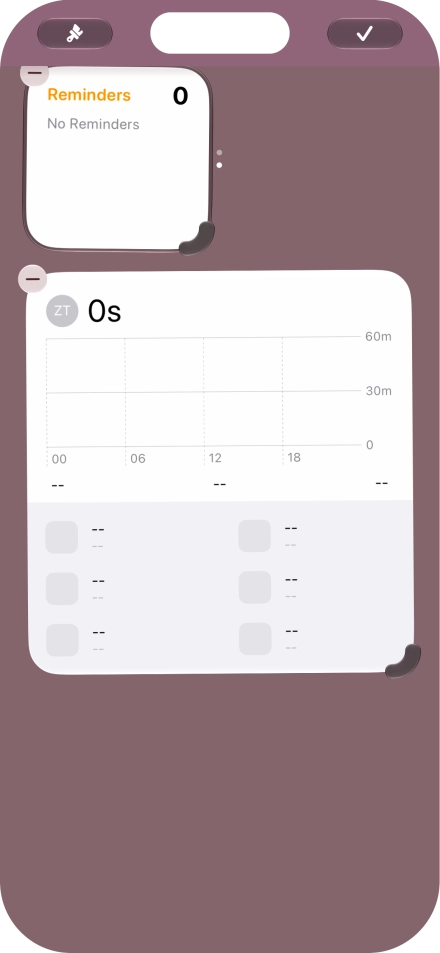Press the confirm icon.