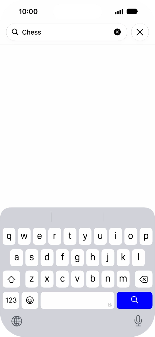 Press the search icon.