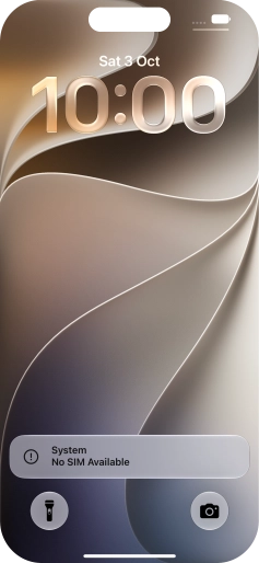 Slide your finger upwards starting from the bottom of the screen.