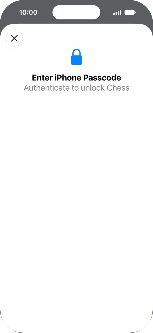 Use the phone lock code you created. The app is now no longer locked. Use the phone lock code you created. The app is now no longer locked.