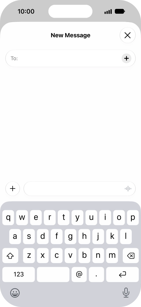 Press the add icon. Press the add icon.