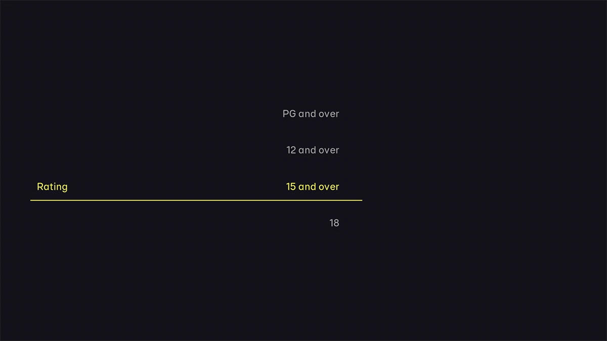 Highlight the required setting.