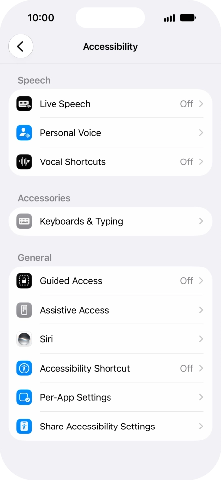 Press the required category below 