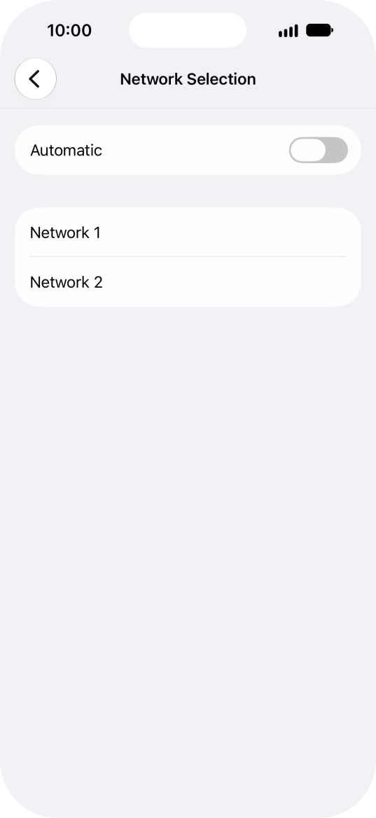 If you turn off the function, press the required network. If you turn off the function, press the required network.