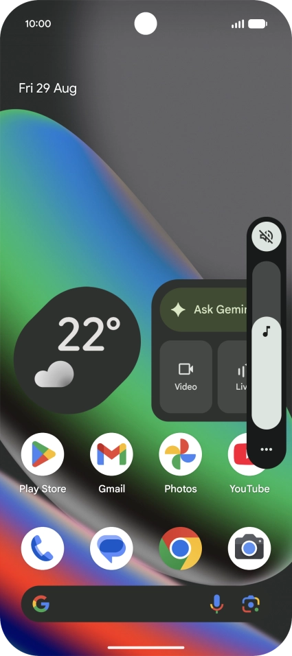 Press the sound mode icon.