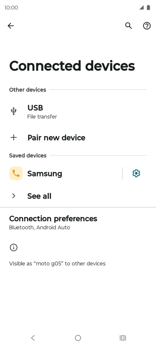 Press the Home key to return to the home screen.