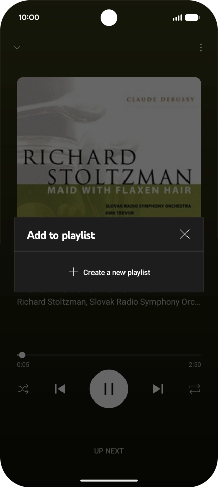 Press Create a new playlist.