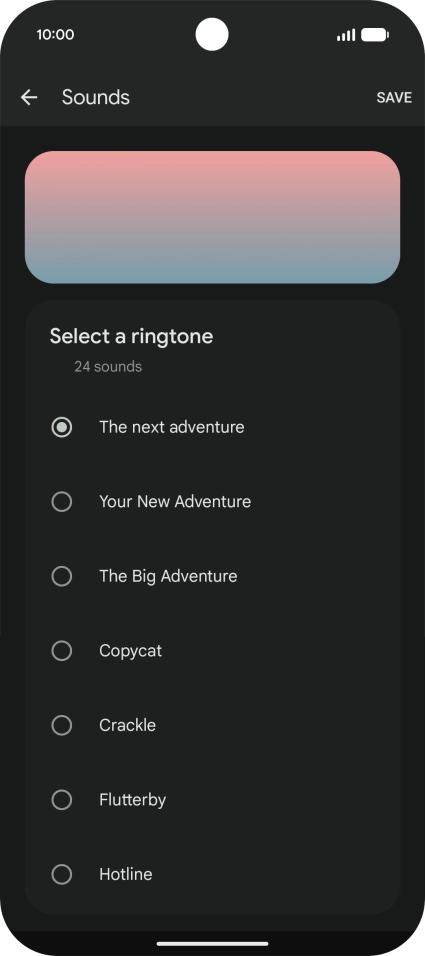 Press the required ring tones to hear them.