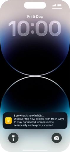 Press the required notification and follow the instructions on the screen to use the selected function.