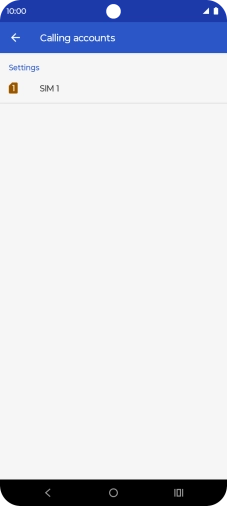 Press the name of the SIM.