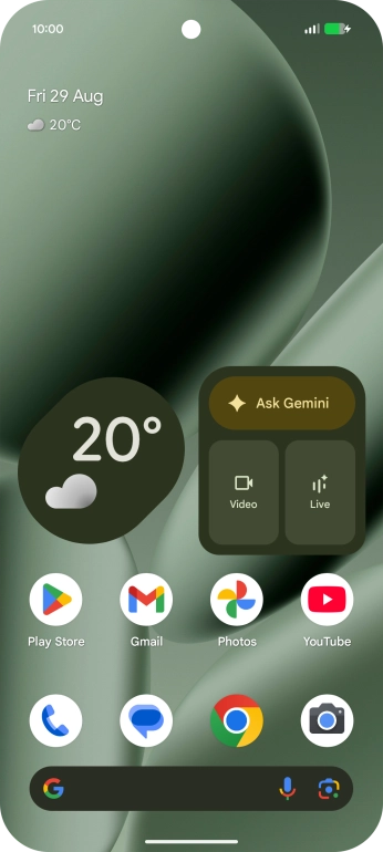 When the battery charging icon is displayed, charging is in progress.