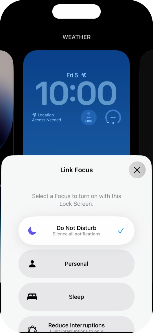 Press the close icon.