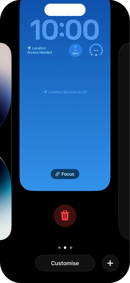 Press the delete icon.