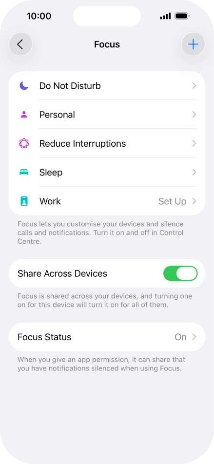 Press Do Not Disturb.