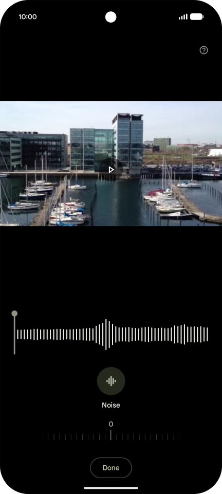 Slide your finger right or left on the indicator to set the required volume for the selected sound type.