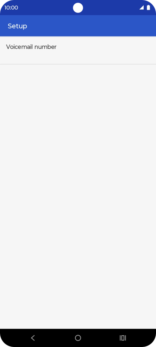 Press Voicemail number.