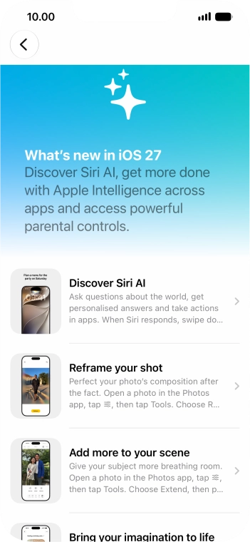 Slide your finger upwards starting from the bottom of the screen to return to the home screen.
