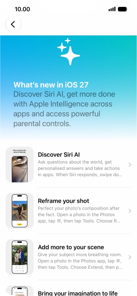 Slide your finger upwards starting from the bottom of the screen to return to the home screen.