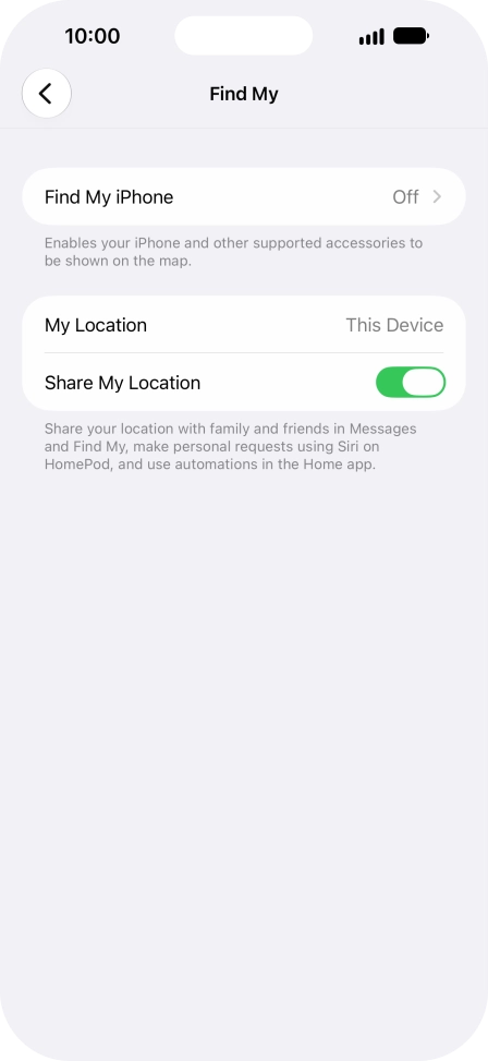 Press Find My iPhone.