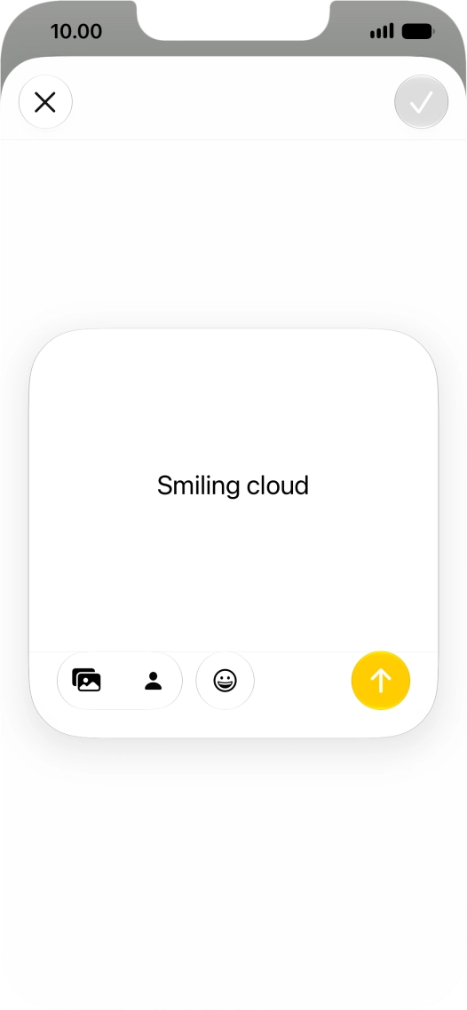 To use an existing media type as a template for your Genmoji, press the required media type and follow the instructions on the screen to select it. To use an existing media type as a template for your Genmoji, press the required media type and follow the instructions on the screen to select it.