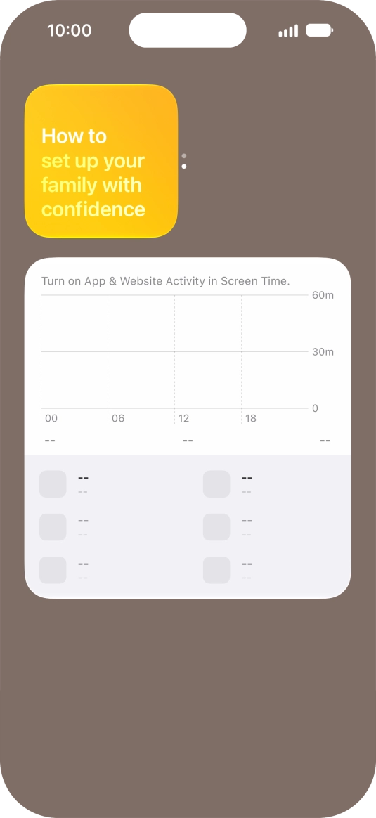 Press and hold the required Widget Stack.
