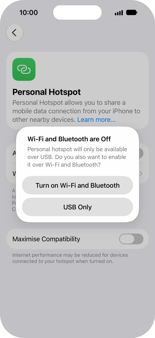 If Wi-Fi is turned off, press Turn on Wi-Fi and Bluetooth.