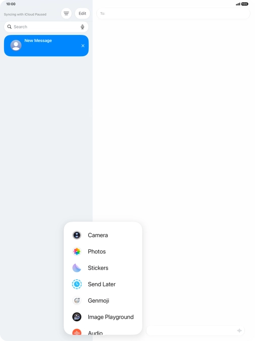 Press Genmoji.