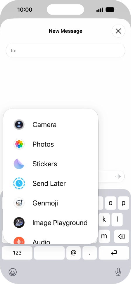Press Genmoji. Press Genmoji.