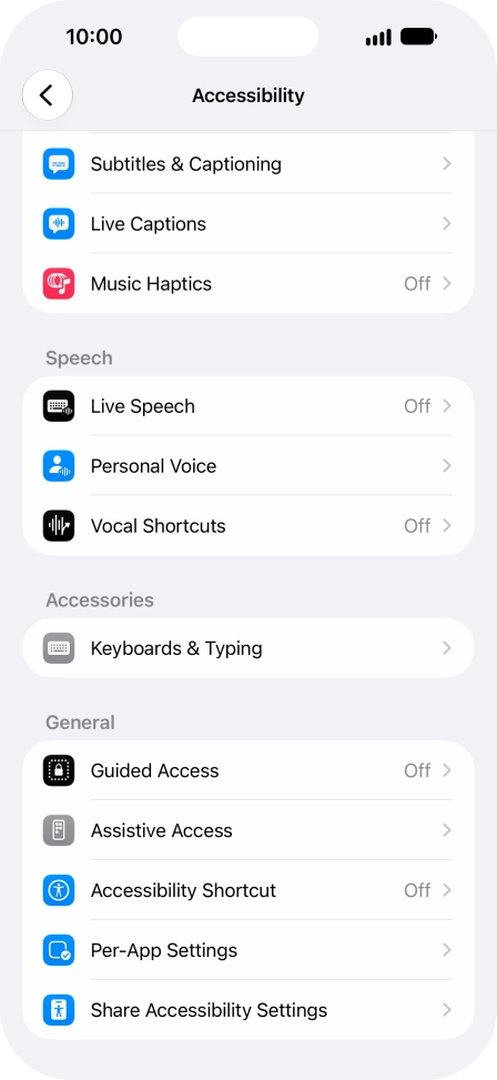 Press the required category below 