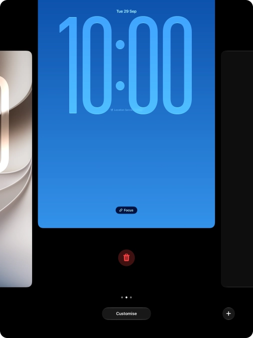 Press the delete icon.