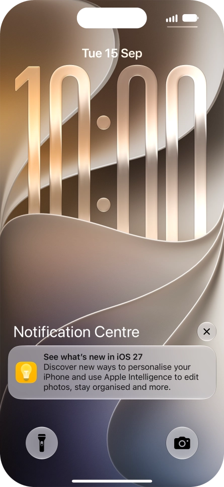 Press the required notification and follow the instructions on the screen to use the selected function. Press the required notification and follow the instructions on the screen to use the selected function.