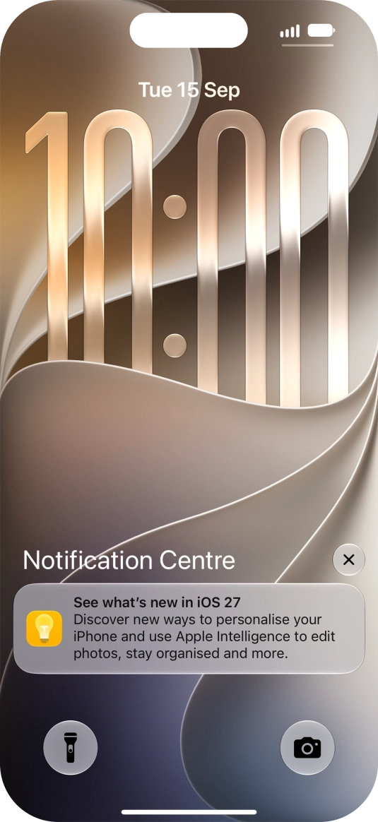 Press the required notification and follow the instructions on the screen to use the selected function. Press the required notification and follow the instructions on the screen to use the selected function.